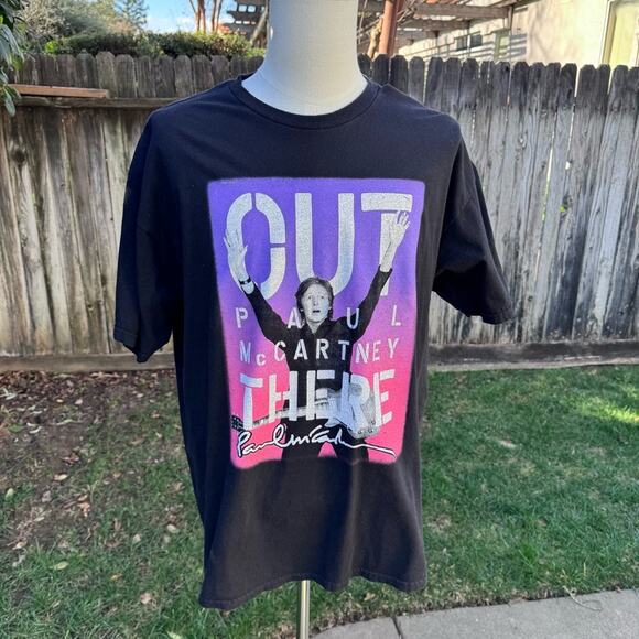 Paul McCartney Out There Concert Shirt Farewell to Candlestick Tour See Measures - Picture 1 of 10